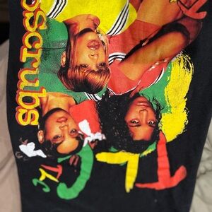 TLC Black Cotton T-Shirt Vintage- XL